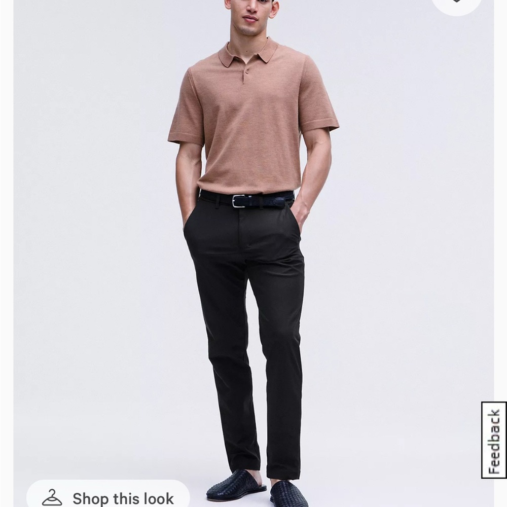 BNWOT lululemon athletica Black Men's Commission Slim Fit Pant
